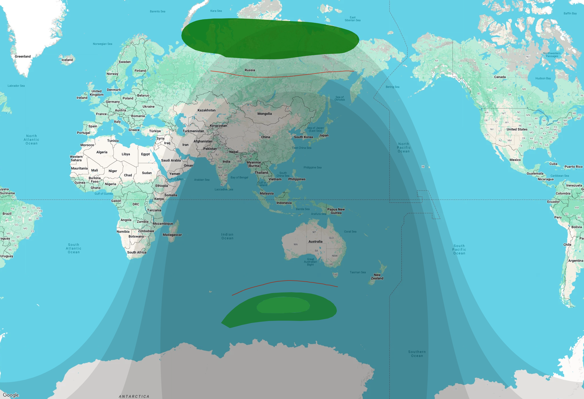 Aurora oval and recent sightings